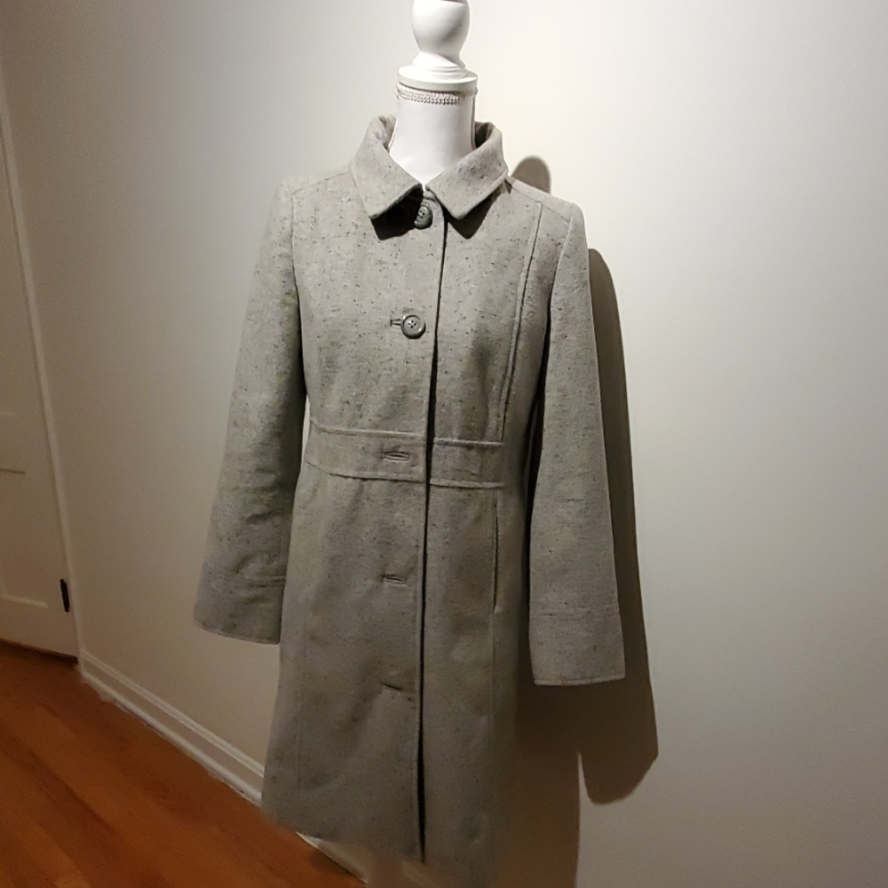 Merona S women grey wool dress casual outdoor coat